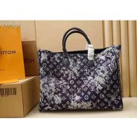 Louis Vuitton LV Unisex Grand Sac Monogram Tapestry Coated Canvas-Navy