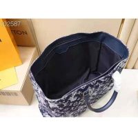 Louis Vuitton LV Unisex Grand Sac Monogram Tapestry Coated Canvas-Navy