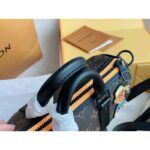 Louis Vuitton LV Unisex Keepall XS Monogram Coated Canvas Black Matte Leather - Image 7