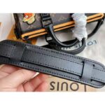 Louis Vuitton LV Unisex Keepall XS Monogram Coated Canvas Black Matte Leather - Image 9