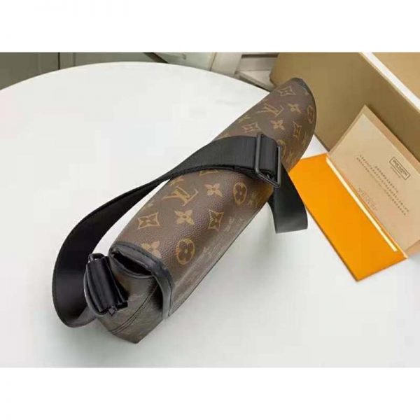 Louis Vuitton LV Unisex Magnetic Messenger Bag Monogram Coated Canvas-Brown (7)