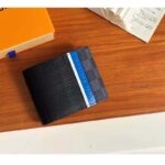 Louis Vuitton LV Unisex Multiple Wallet Black Epi Leather Damier Graphite Coated Canvas - Image 2