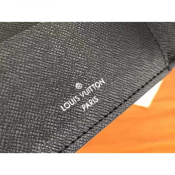 Louis Vuitton LV Unisex Multiple Wallet Black Epi Leather Damier Graphite Coated Canvas (6)