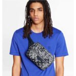 Louis Vuitton LV Unisex Outdoor Bumbag Monogram Tapestry Coated Canvas-Navy – Image 10