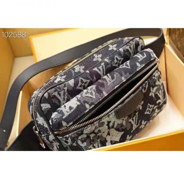 Louis Vuitton LV Unisex Outdoor Bumbag Monogram Tapestry Coated Canvas-Navy (6)