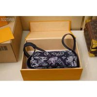 Louis Vuitton LV Unisex Outdoor Bumbag Monogram Tapestry Coated Canvas-Navy