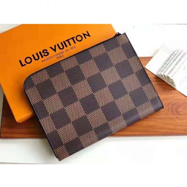 Louis Vuitton LV Unisex Pochette Jour GM Giant Damier Ebene Coated Canvas -  LULUX