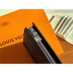 Louis Vuitton LV Unisex Pochette Voyage Burgundy Black and Navy Blue Taiga Leather - Image 8