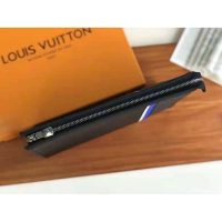 Louis Vuitton LV Unisex Pochette Voyage MM Black Epi Leather Damier Graphite Canvas