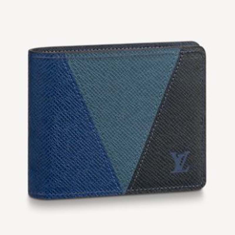 LOUIS VUITTON Taiga Slender Wallet Navy 1280782