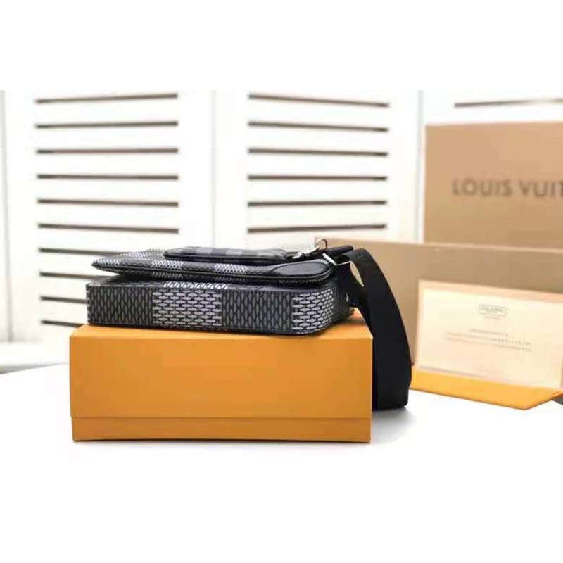 Louis Vuitton Trio Messenger Damier Graphite in Coated Canvas with