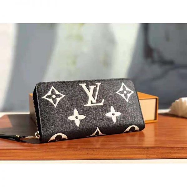 Louis Vuitton LV Unisex Zippy Wallet Two-Tone Monogram Empreinte Embossed Grained Leather (2)
