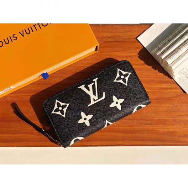 Louis Vuitton LV Unisex Zippy Wallet Two-Tone Monogram Empreinte Embossed Grained Leather (3)
