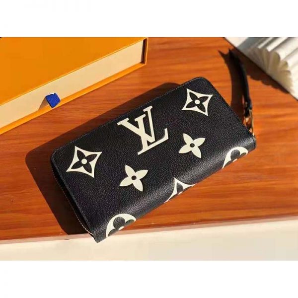 Louis Vuitton LV Unisex Zippy Wallet Two-Tone Monogram Empreinte Embossed Grained Leather (4)