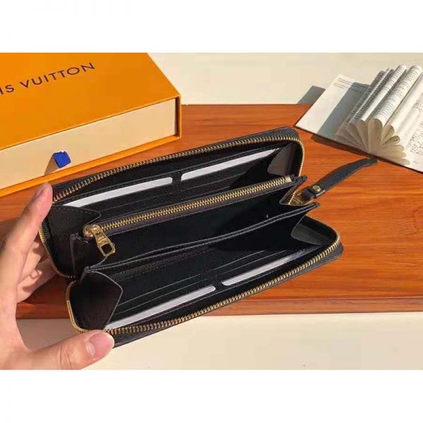 Louis Vuitton LV Unisex Zippy Wallet Two-Tone Monogram Empreinte Embossed Grained Leather (8)