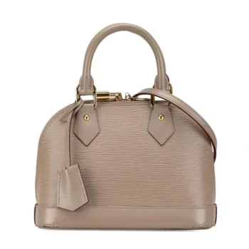 Louis Vuitton LV Women Alma BB Handbag Epi Grained Cowhide Leather-Gray