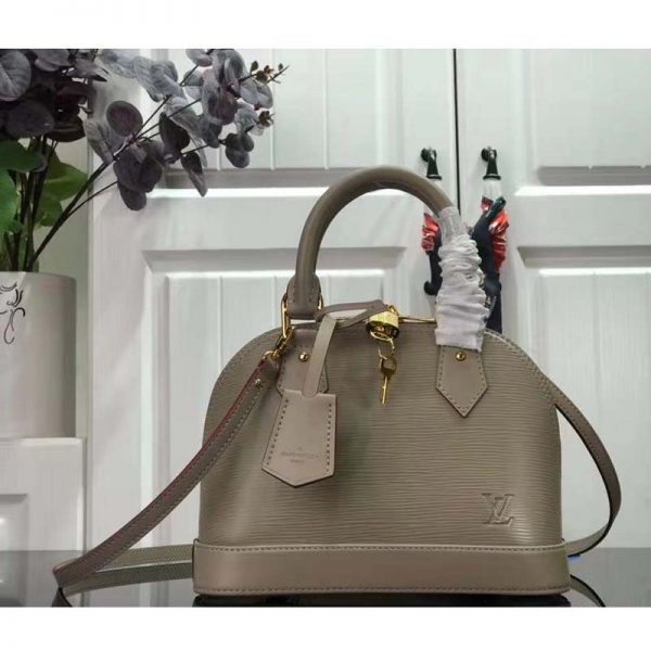 Louis Vuitton LV Women Alma BB Handbag Epi Grained Cowhide Leather-Pink (5)