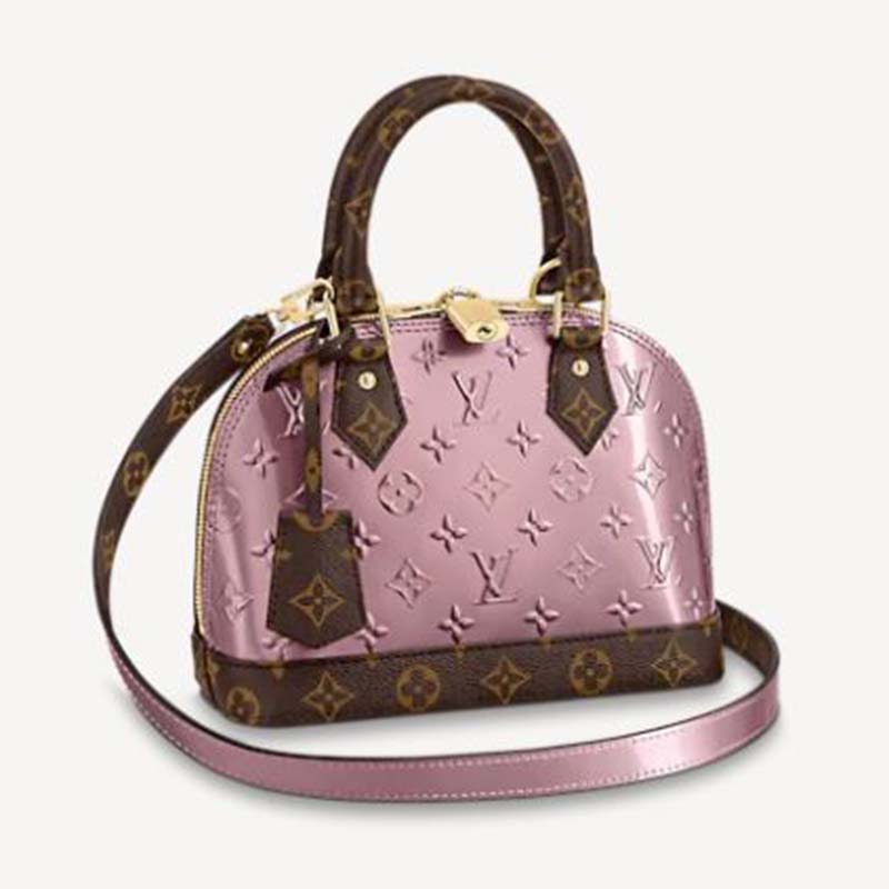 louis vuitton pink alma bag