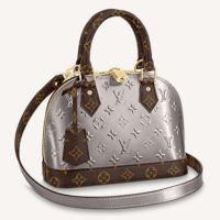 Louis Vuitton LV Women Alma BB Handbag Monogram Canvas Vernis Leather-Pink