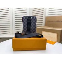 Louis Vuitton LV Unisex Amazone Slingbag Gray Damier Graphite 3D Coated Canvas