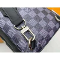 Louis Vuitton LV Unisex Amazone Slingbag Gray Damier Graphite 3D Coated Canvas