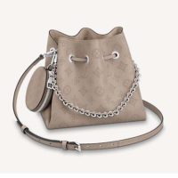 Louis Vuitton LV Women Bella Bucket Bag in Mahina Calf Leather Monogram-Pink