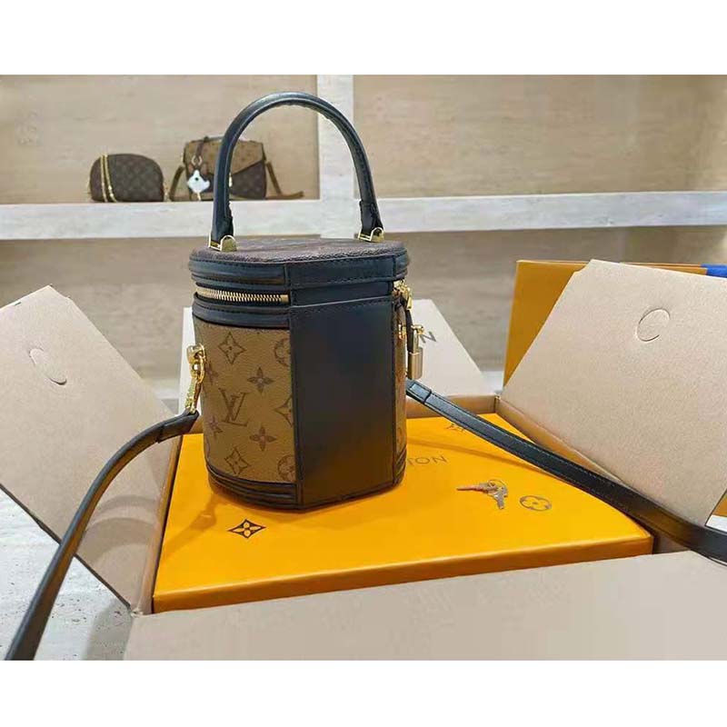 Top Grade Lady Reverse Canvas Coated Real Leather Cannes Bag Women Shoulder  Bag M43986 Beauty Cannes Case Cosmetic From Dhgate1caitou2, $17.31