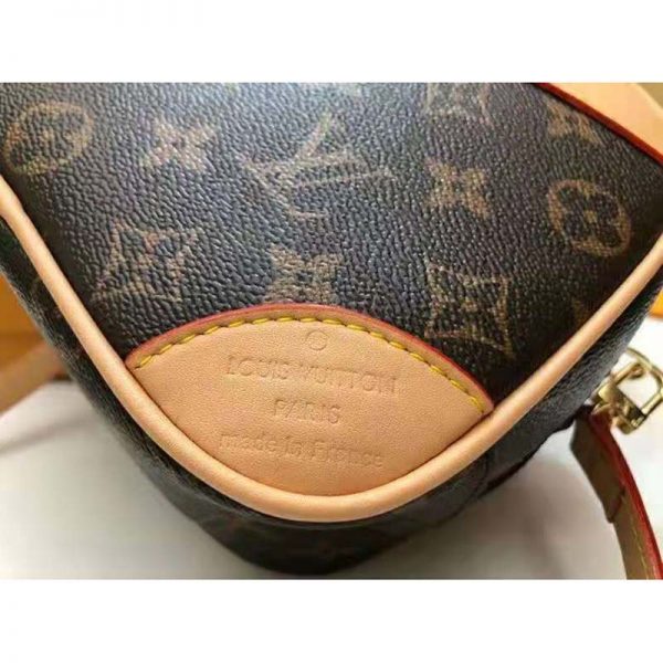 Louis Vuitton LV Women Deauville Mini Handbag Monogram Coated Canvas-Brown (10)