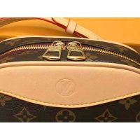 Louis Vuitton LV Women Deauville Mini Handbag Monogram Coated Canvas-Brown