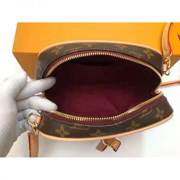 Louis Vuitton LV Women Deauville Mini Handbag Monogram Coated Canvas-Brown (12)