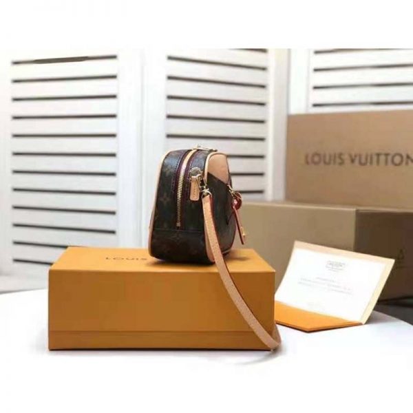 Louis Vuitton LV Women Deauville Mini Handbag Monogram Coated Canvas-Brown (6)