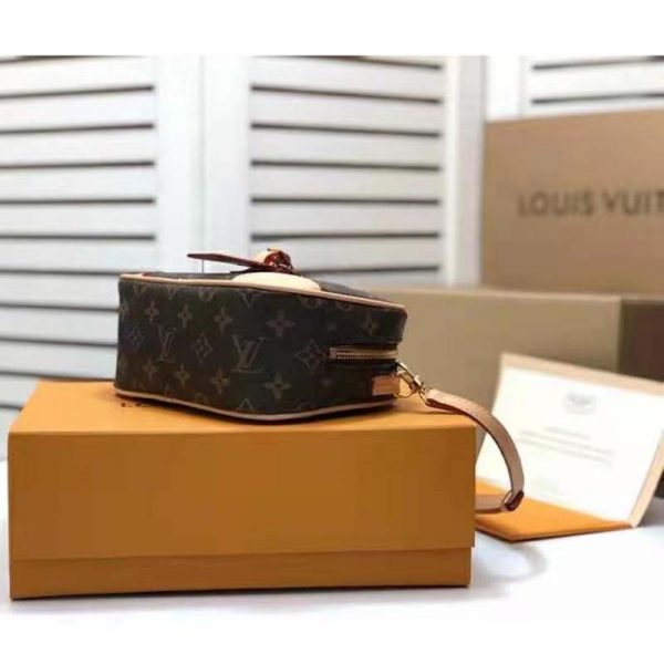 Louis Vuitton LV Women Deauville Mini Handbag Monogram Coated Canvas-Brown (7)