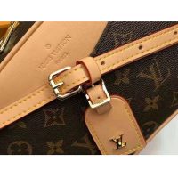 Louis Vuitton LV Women Deauville Mini Handbag Monogram Coated Canvas-Brown