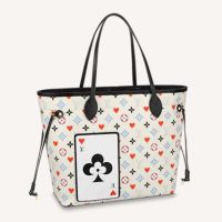 Louis Vuitton LV Women Game On Neverfull MM Monogram Flowers Canvas-Black