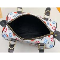 Louis Vuitton LV Women Game On Speedy Bandoulière 25 Monogram Canvas-White