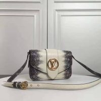 Louis Vuitton LV Women LV Pont 9 Lizard Skin Lizard Calf Goatskin