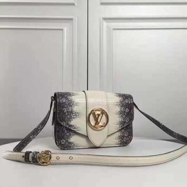 Louis Vuitton LV Women LV Pont 9 Lizard Skin Lizard Calf Goatskin (6)