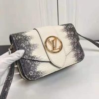 Louis Vuitton LV Women LV Pont 9 Lizard Skin Lizard Calf Goatskin