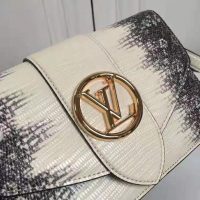 Louis Vuitton LV Women LV Pont 9 Lizard Skin Lizard Calf Goatskin