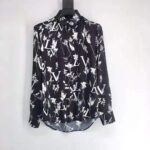 Louis Vuitton LV Women LV Printed Leaf Regular Long-Sleeved Silk Shirt – Bild 2