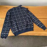 Louis Vuitton LV Women Monogram Shadow Jacquard Cardigan Regular Fit Grey - Imagen 12