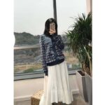 Louis Vuitton LV Women Monogram Shadow Jacquard Cardigan Regular Fit Grey - Imagen 19