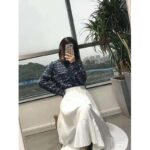 Louis Vuitton LV Women Monogram Shadow Jacquard Cardigan Regular Fit Grey - Imagen 20