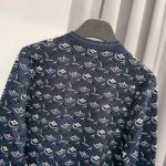 Louis Vuitton LV Women Monogram Shadow Jacquard Cardigan Regular Fit Grey - Imagen 16
