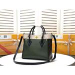 Louis Vuitton LV Women On My Side Tote Bag Small-Grained Calfskin Monogram Canvas - Image 3