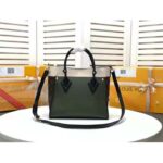 Louis Vuitton LV Women On My Side Tote Bag Small-Grained Calfskin Monogram Canvas - Image 2