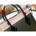 Louis Vuitton LV Women On My Side Tote Bag Small-Grained Calfskin Monogram Canvas - Image 8