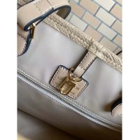 Louis Vuitton LV Women Onthego MM Tote Bag Monogram Embossed Grained Cowhide