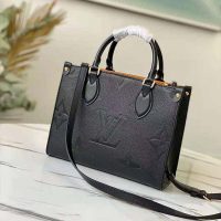 Louis Vuitton LV Women Onthego PM Tote Monogram Empreinte Leather Embossed Grained Cowhide