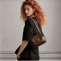 Louis Vuitton LV Women Passy Handbag in Monogram Coated Canvas-Brown